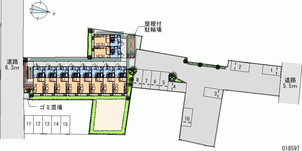 ★手数料０円★長浜市分木町　月極駐車場（LP）